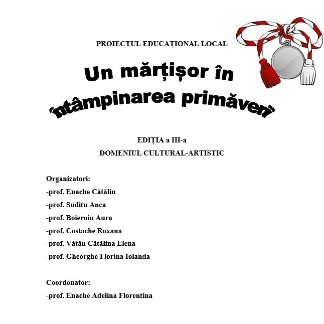 Un mărțișor în întâmpinarea primăverii